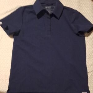Figs Dark Blue Short Sleeve Polo